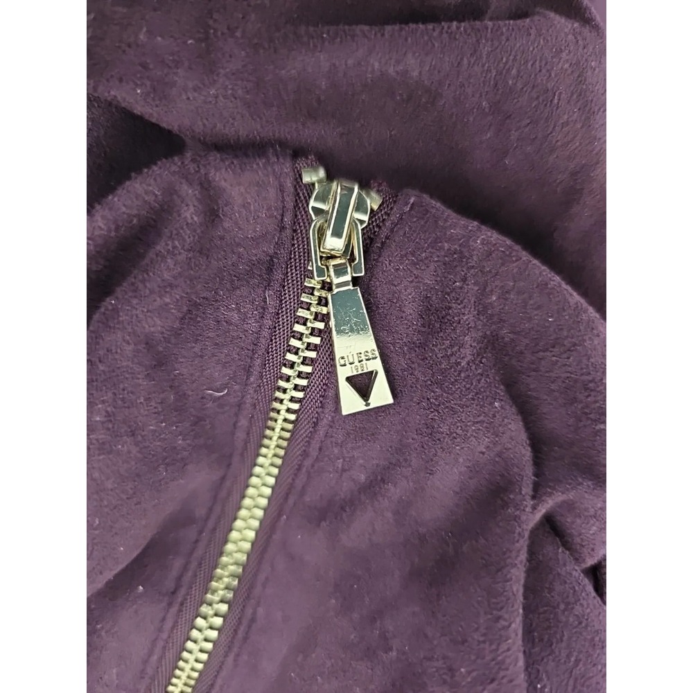 GUESS Women's Purple Sueded Sleeveless Scoop Neck Halter Strap‎ Dress Size 10 - Picture 7 of 9